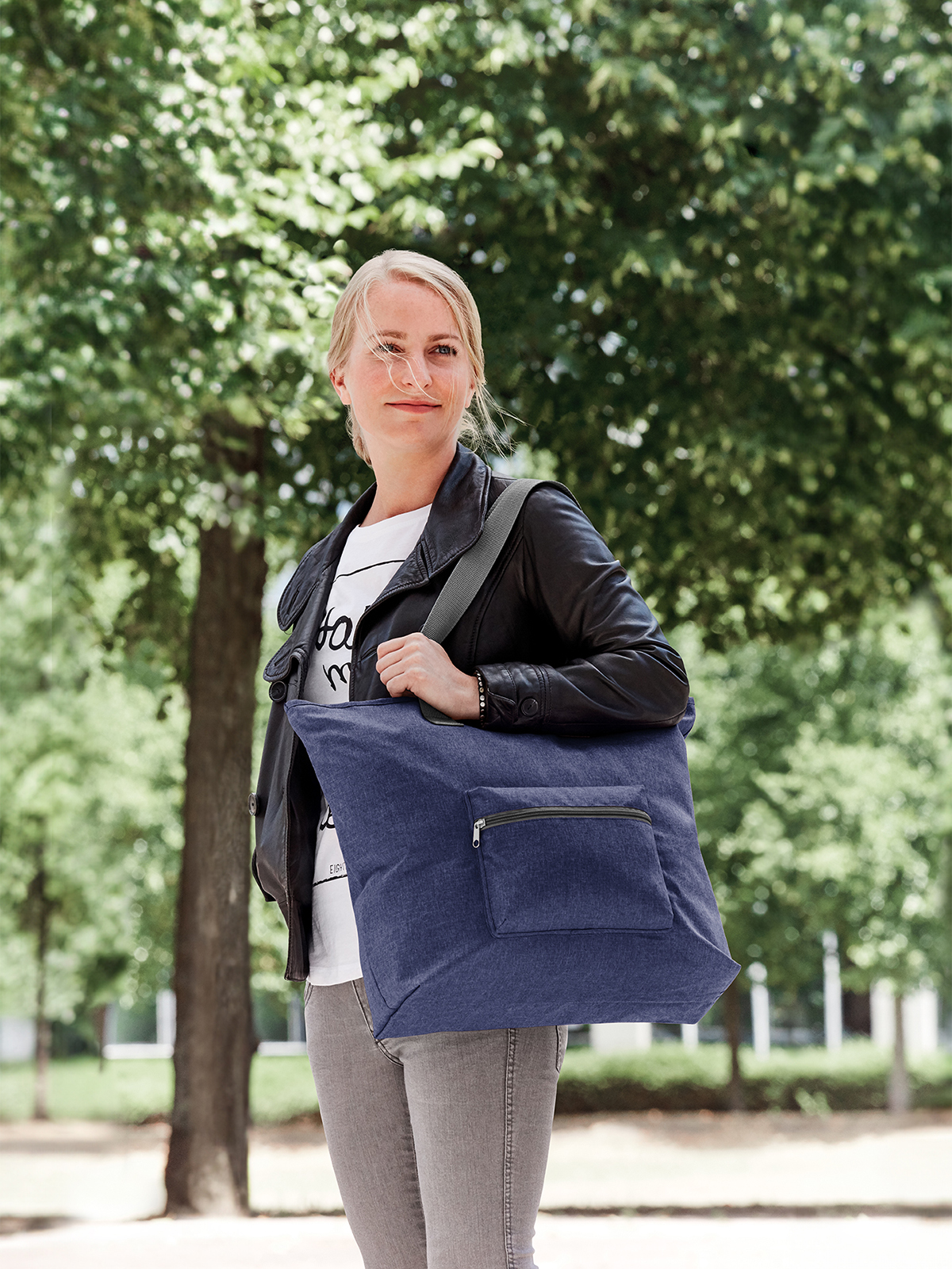 Shopper SKY marine mit Model