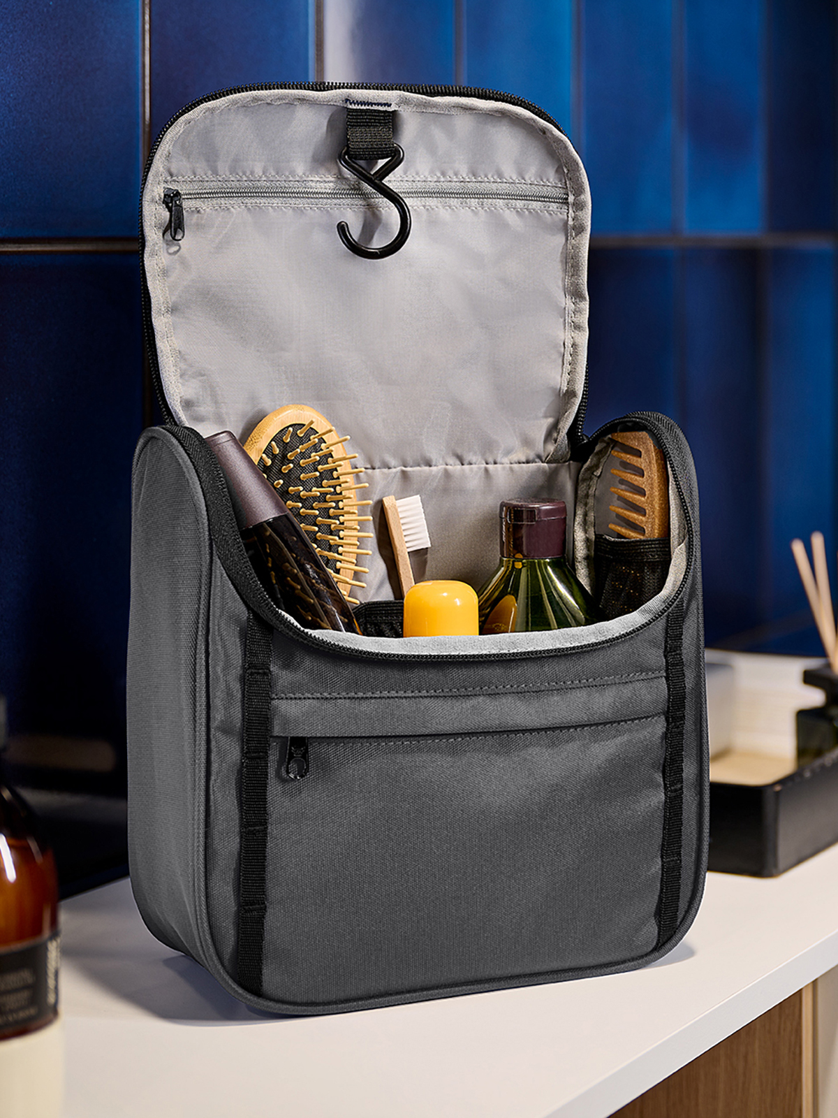 wash bag FLEX anthracite Mood