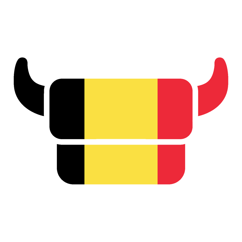 The HALFAR® International Partner logo in the colours of the Belgian flag