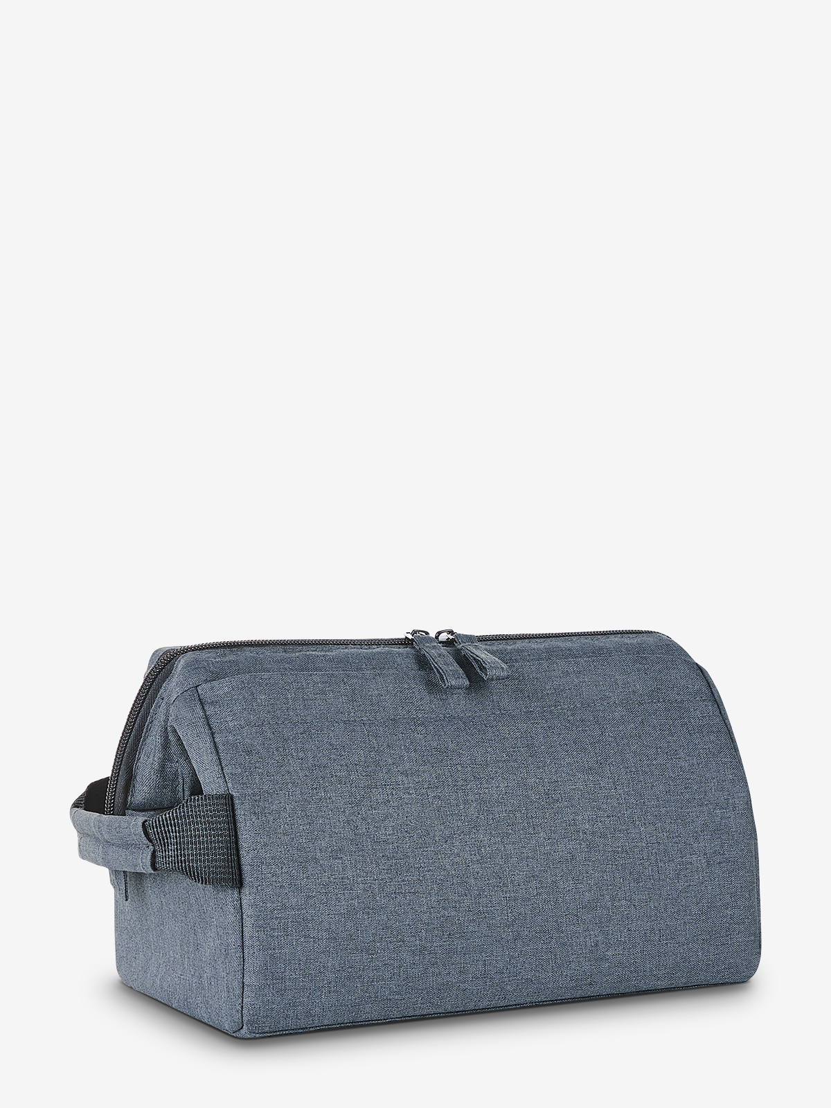 zipper bag CIRCLE blue-grey-sprinkle