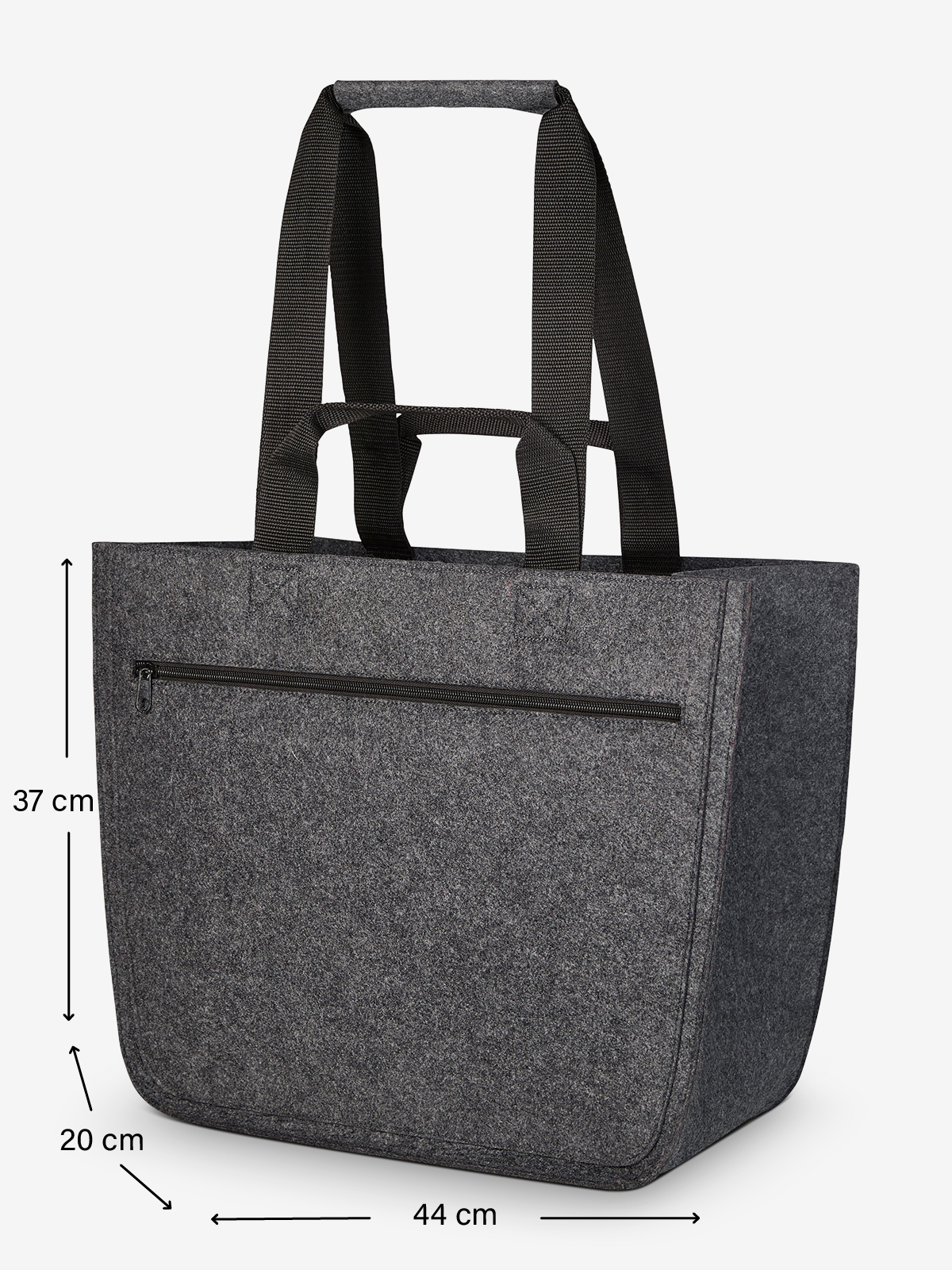 Abmessungen Filzshopper SOFTBASKET