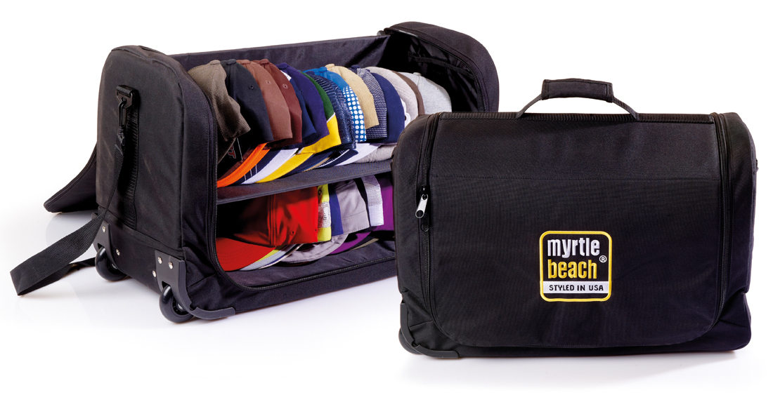 Taschen nach Maß in Form von gefüllten Transporttrolleys