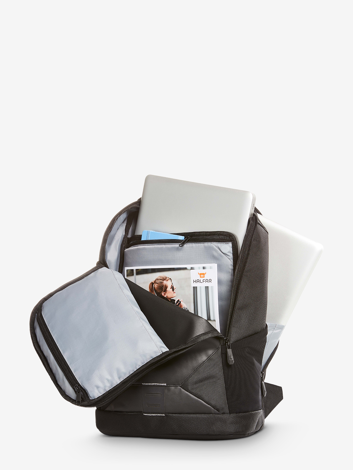 Notebook-Rucksack HASHTAG gefuellt