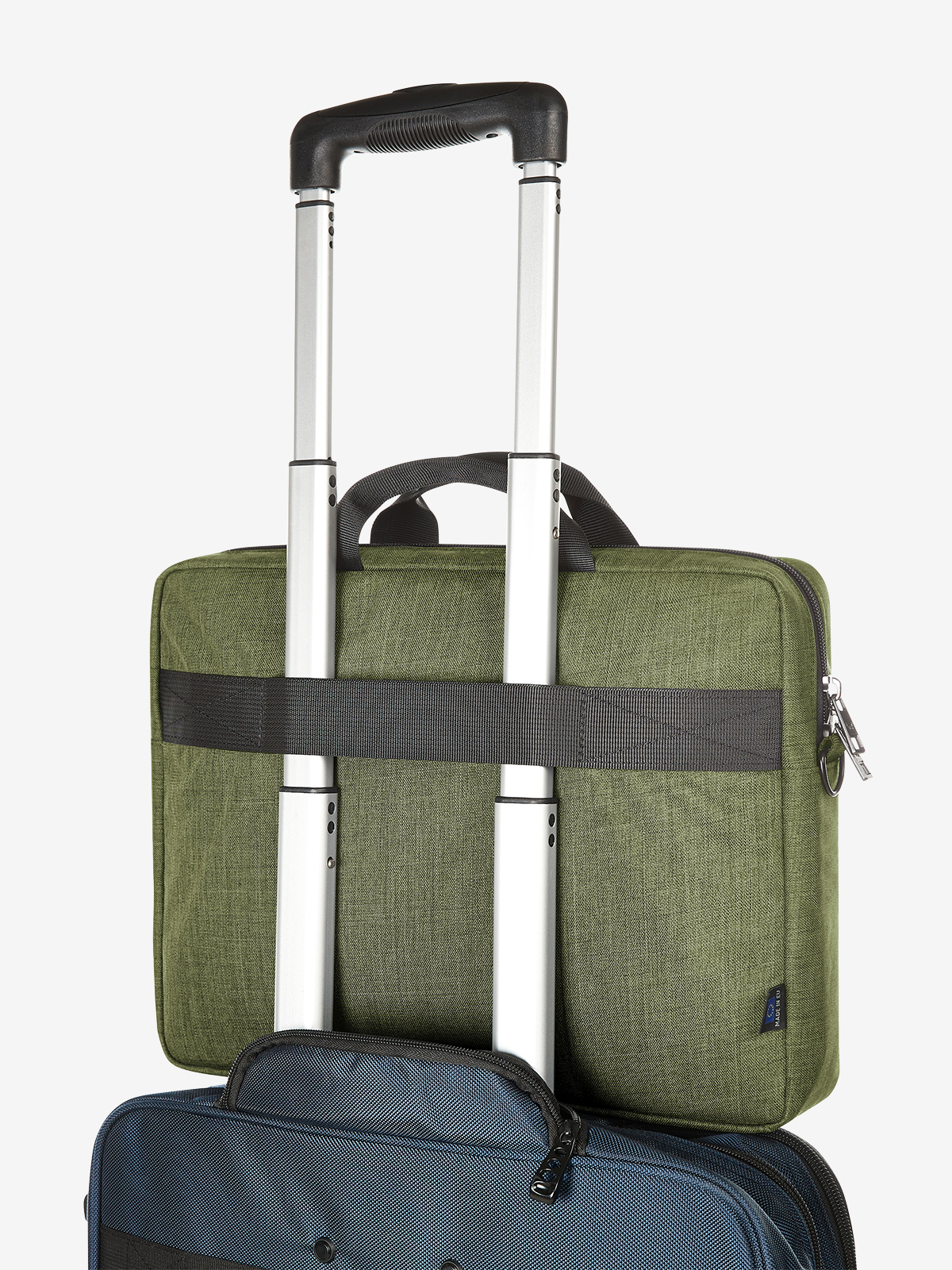 Notebook-Tasche EUROPE gruen-meliert trolley