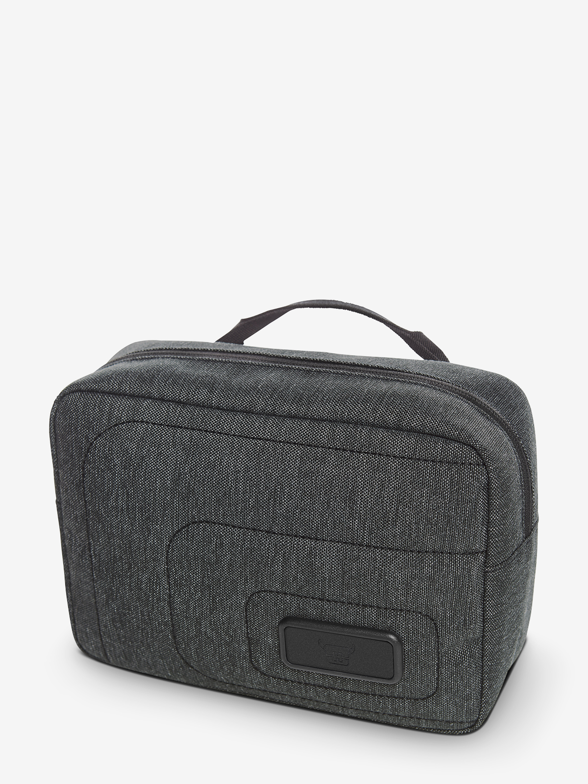 Reissverschluss-Tasche FRAME schwarz-grau-meliert