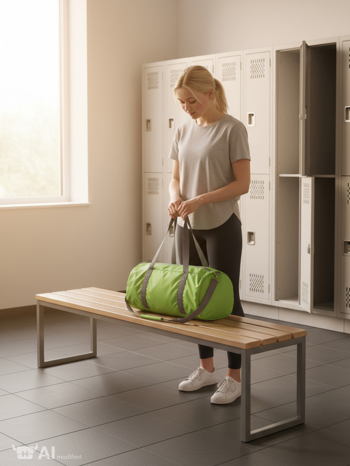 1807544 - sports bag CANNY apple green model
