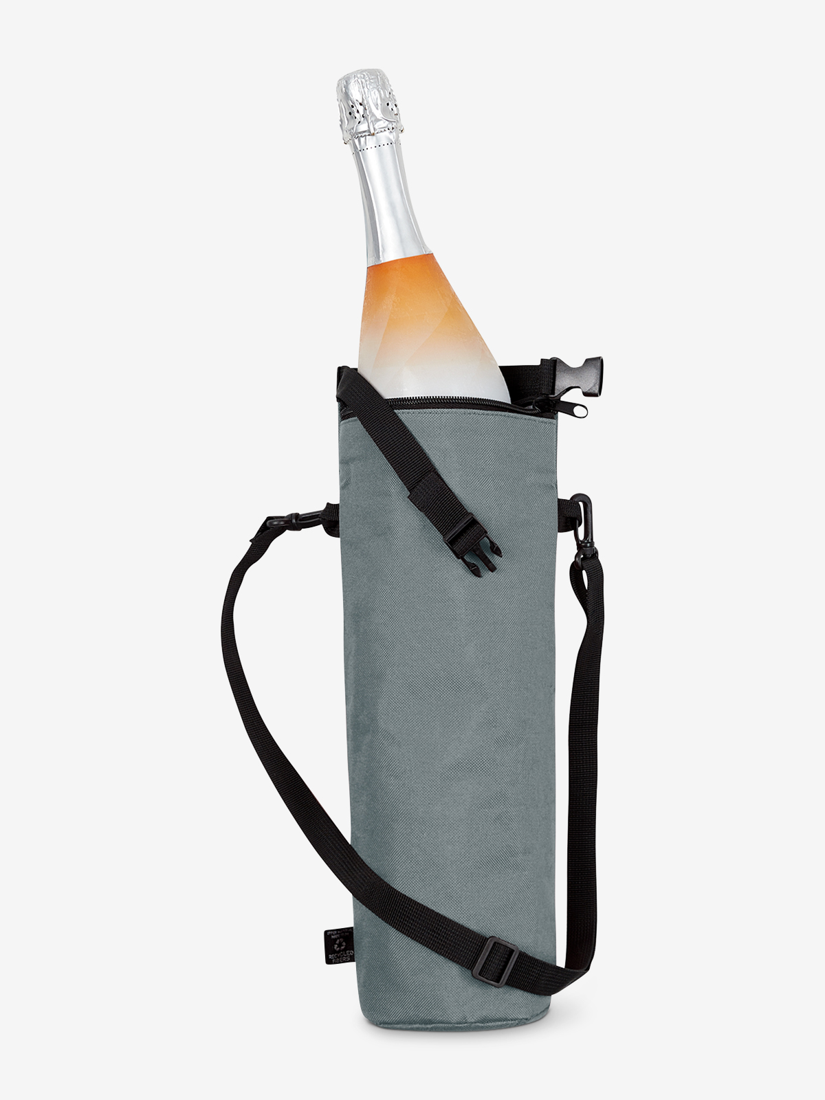 thermo bag BOTTLE grey filled