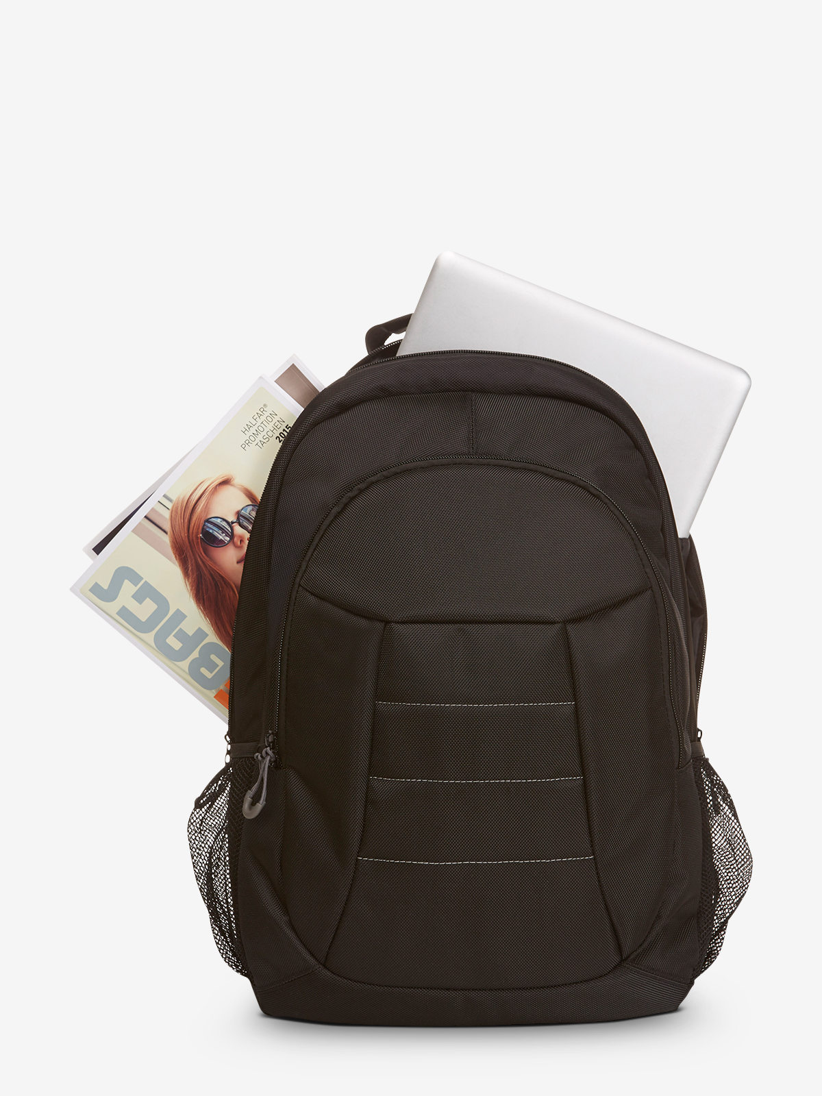 notebook backpack IMPULSE black filled