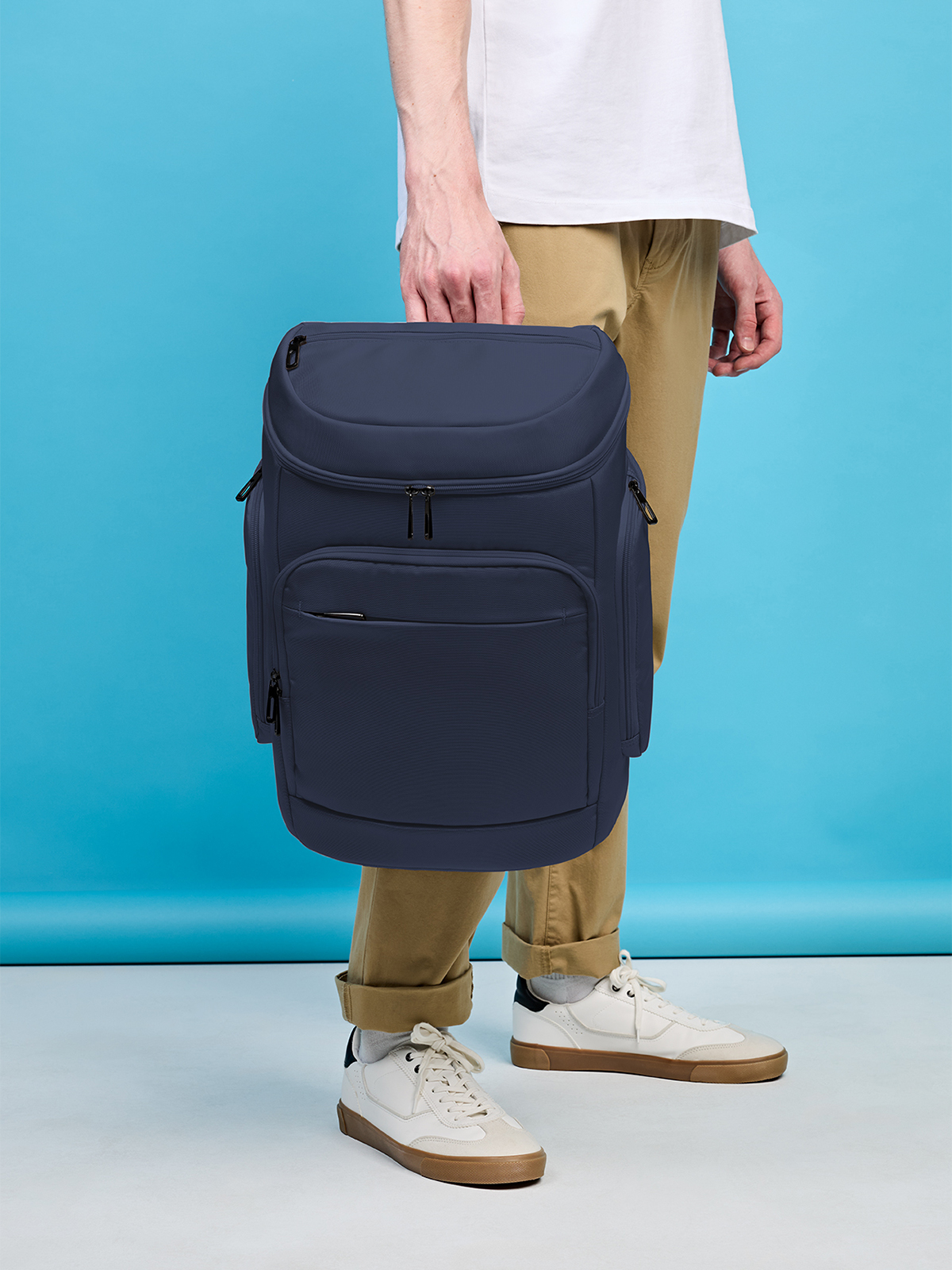 Notebook-Rucksack SOLID marine mit Model