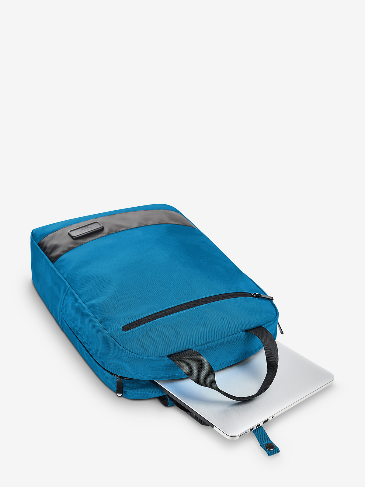 Notebook-Rucksack STAGE cyan gefuellt
