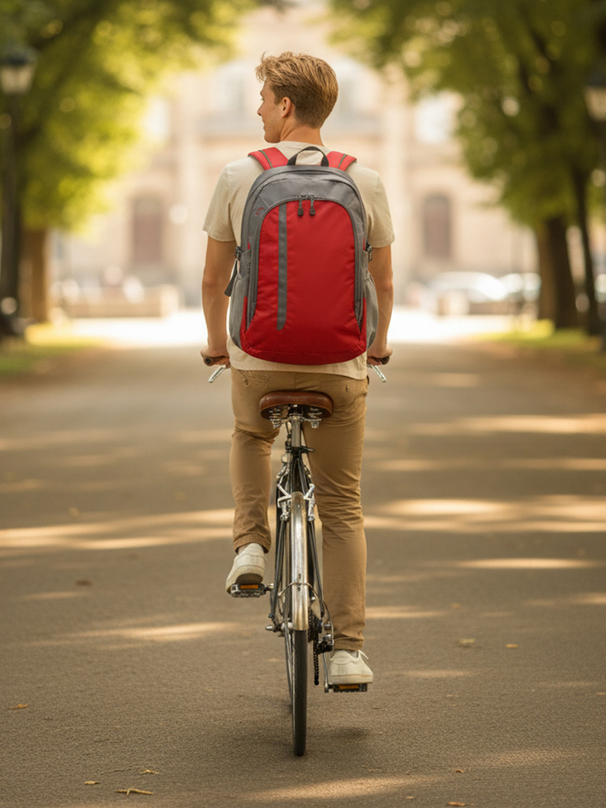 Rucksack GALAXY rot mit Model