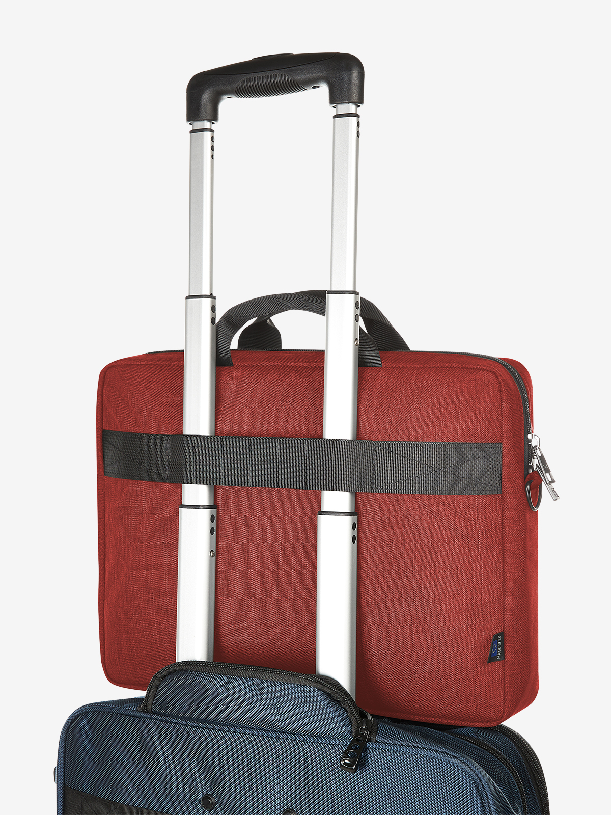 Notebook-Tasche EUROPE rot-meliert trolley