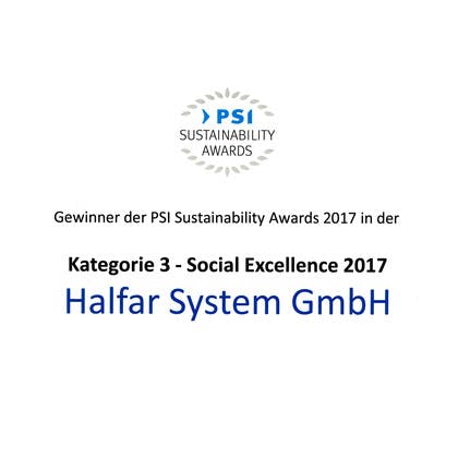 Halfar Auszeichnung PSI Social Excellence 2017