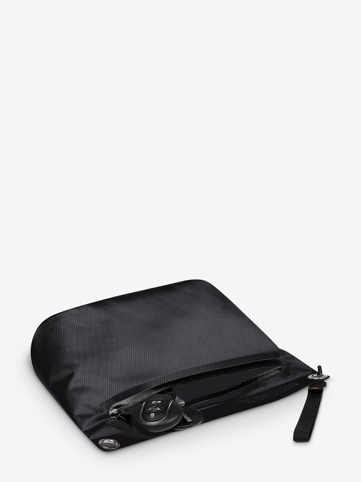 zipper bag DRYBAG black lying