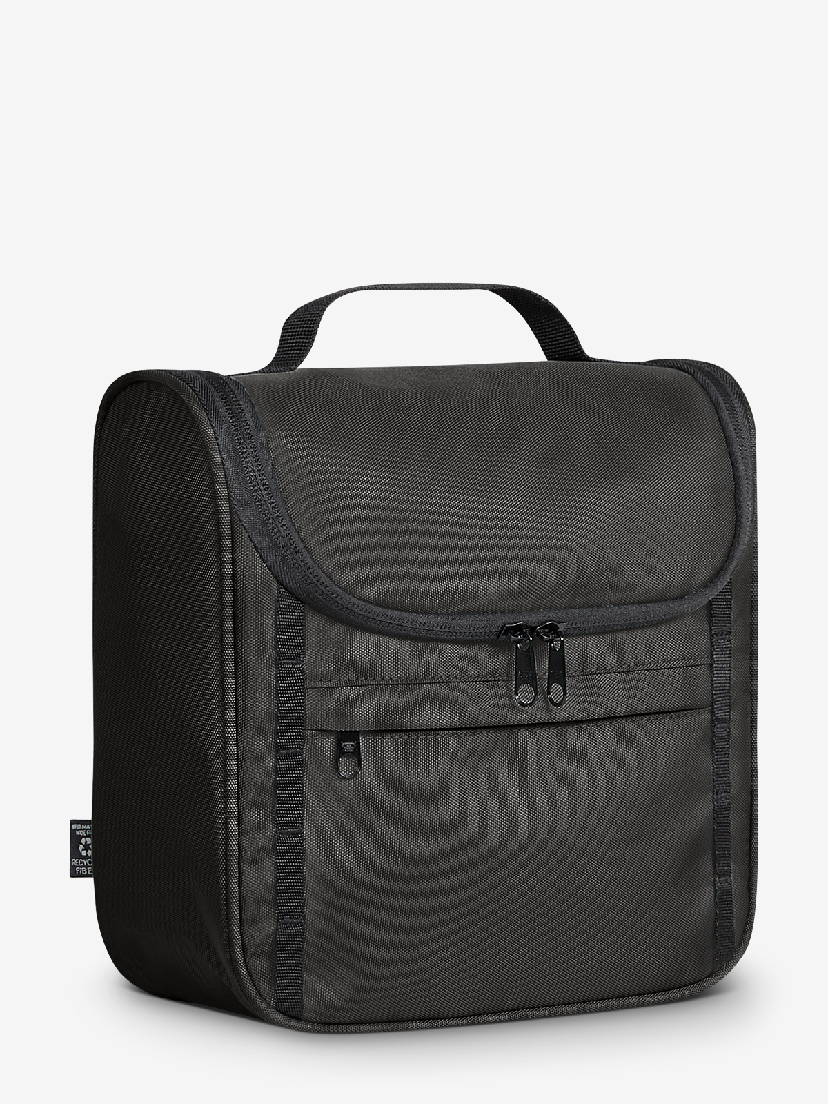 Kulturtasche FLEX schwarz seite