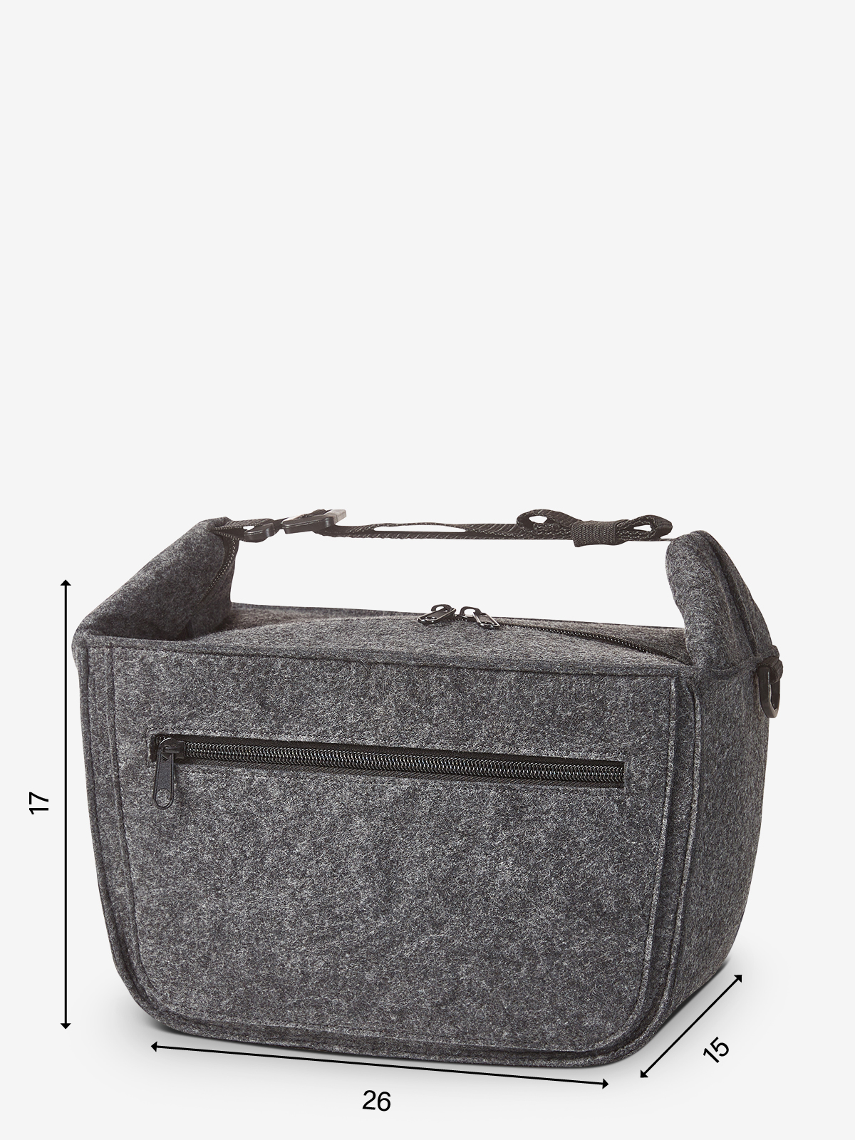Abmessungen Filzlunchbag SOFTBASKET