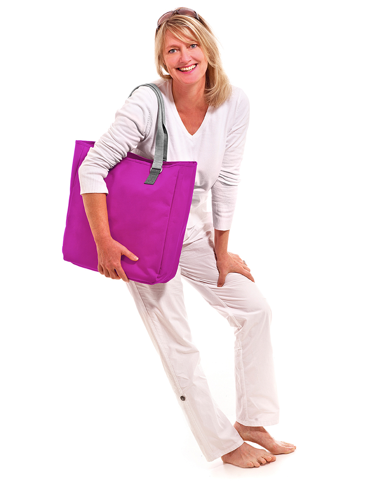 Shopper SOLUTION fuchsia mit Model